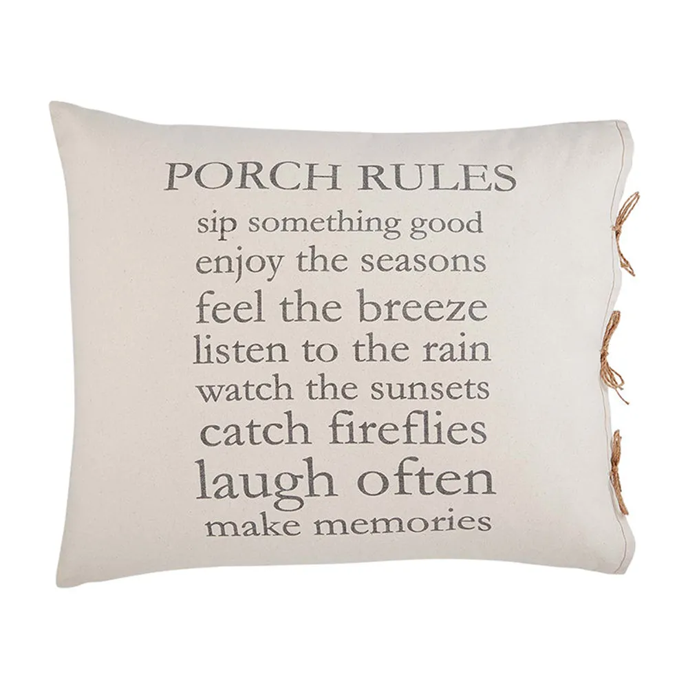 Porch Rules Pillow