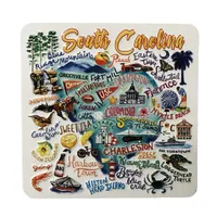 South Carolina Embossed Magnet