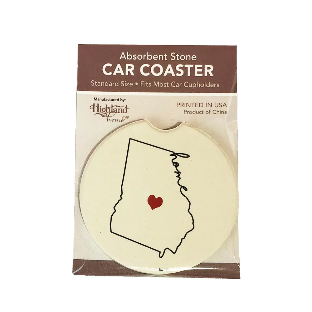 Counter Art GA Home with Heart Car Coaster