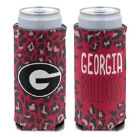 UGA Bulldogs Leopard Slim Can Cooler