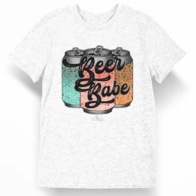Leopard Beer Babe Short Sleeve T-Shirt