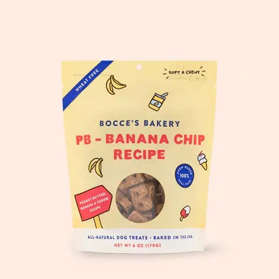 Peanut Butter & Banana Chip Soft and Chewy Treats