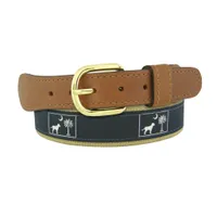 Dog Pledge Moon Ribbon Belt