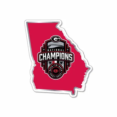 6 Inch UGA 2022 National Champion State of Georgia Magnet