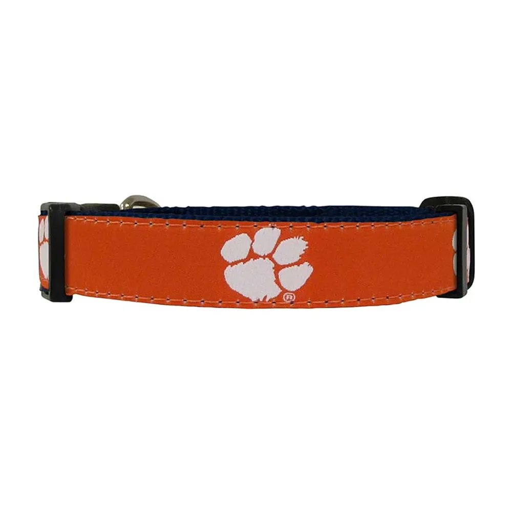 Clemson Ribbon Dog Collar