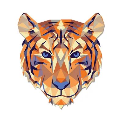 Clemson Geometric Tiger Decal