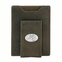 Clemson Concho Leather Clip