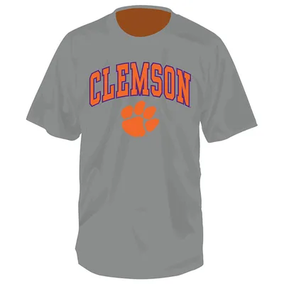 Clemson 2 Color Arch over Paw Short Sleeve T-Shirt