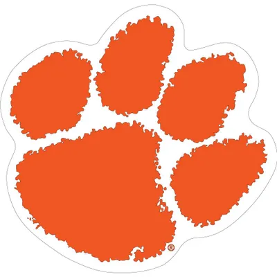 Clemson 12 inch Paw Decal