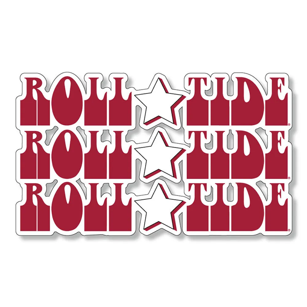 3 inch Roll Tide Star Decal