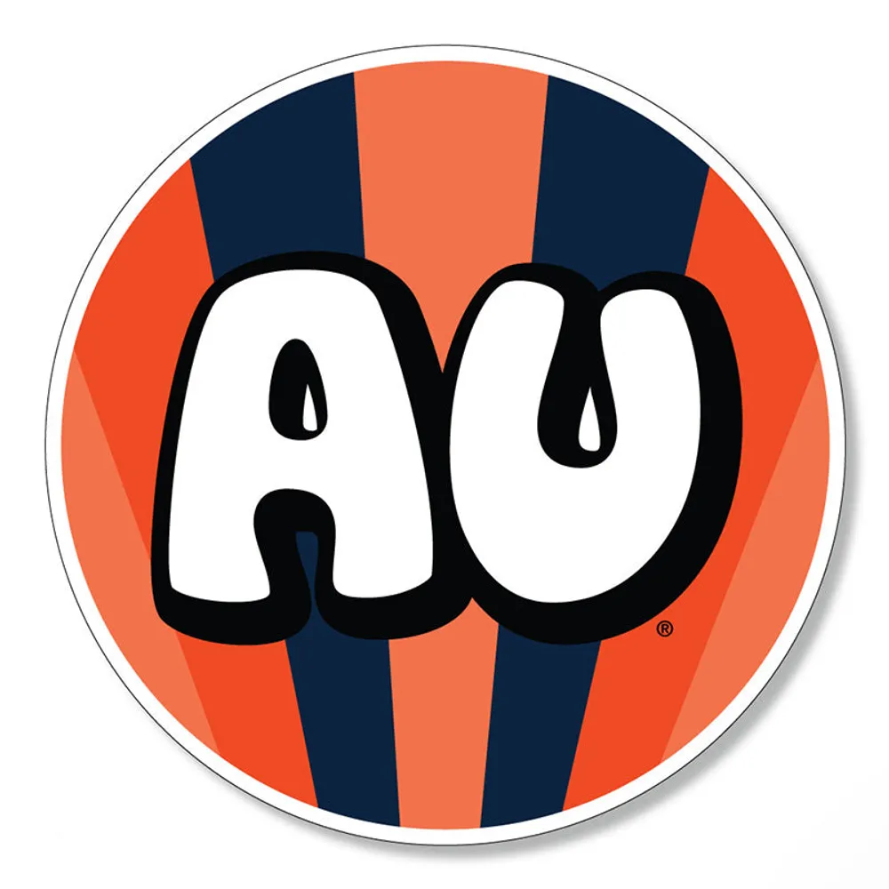 3 inch Auburn Circle Stripe Decal