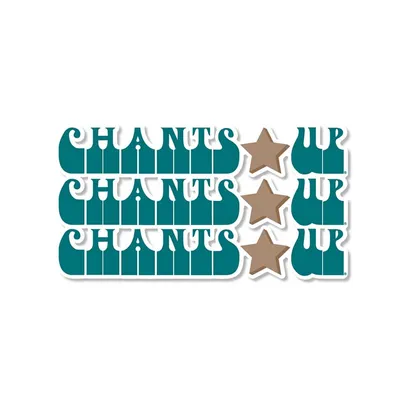 3 inch Chants Up Star Decal
