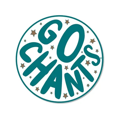 3 inch Circle Star Go Chants Decal