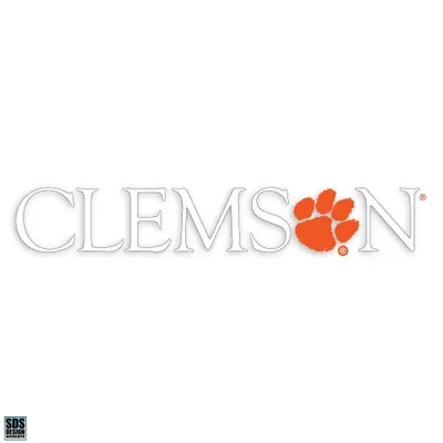 Clemson Narrow Letter 10 inch Decal