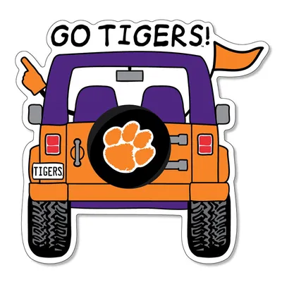 3 inch Go Tigers Jeep Decal