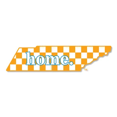 6 inch Checkered Tennessee State Home Decal