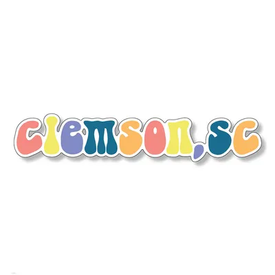 3 inch Colorful Clemson Decal