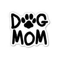 3 Inch Stacked Dog Paw Mom Decal