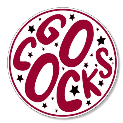 3 inch Circle Star Go Cocks Decal