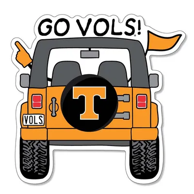 3 inch Go Vols Jeep Decal