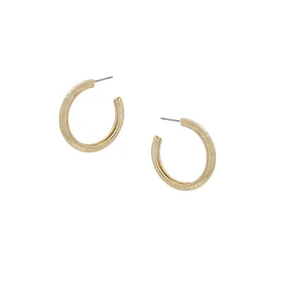 Brushed Gold inch Earrings