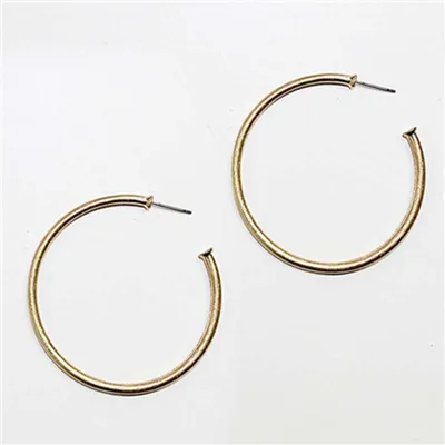 Gold Basic Hoop Earrings