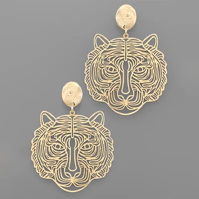 Filigree Tiger Earrings