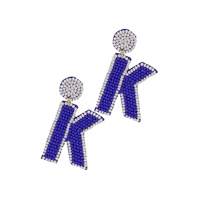 K Gameday Letter Earrings