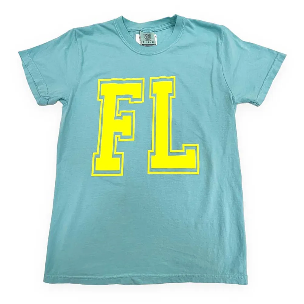 Florida Puff Neon Yellow Short Sleeve T-Shirt