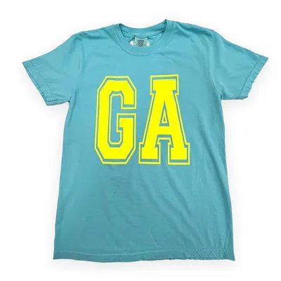 Georgia Puff Neon Yellow Short Sleeve T-Shirt