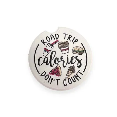 Road Trip Calories Car Coaster