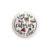 Road Trip Calories Car Coaster