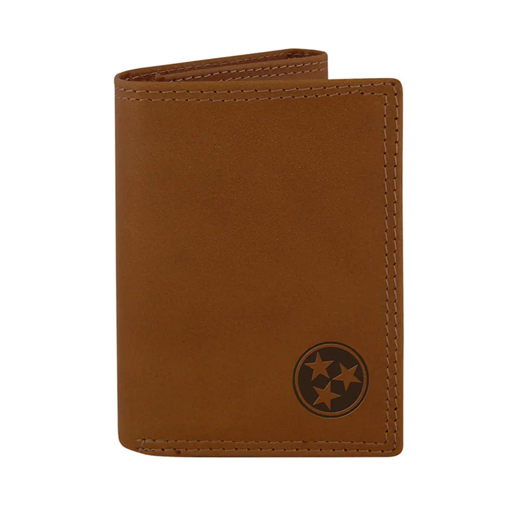 Palmetto Moon Embossed Leather Trifold