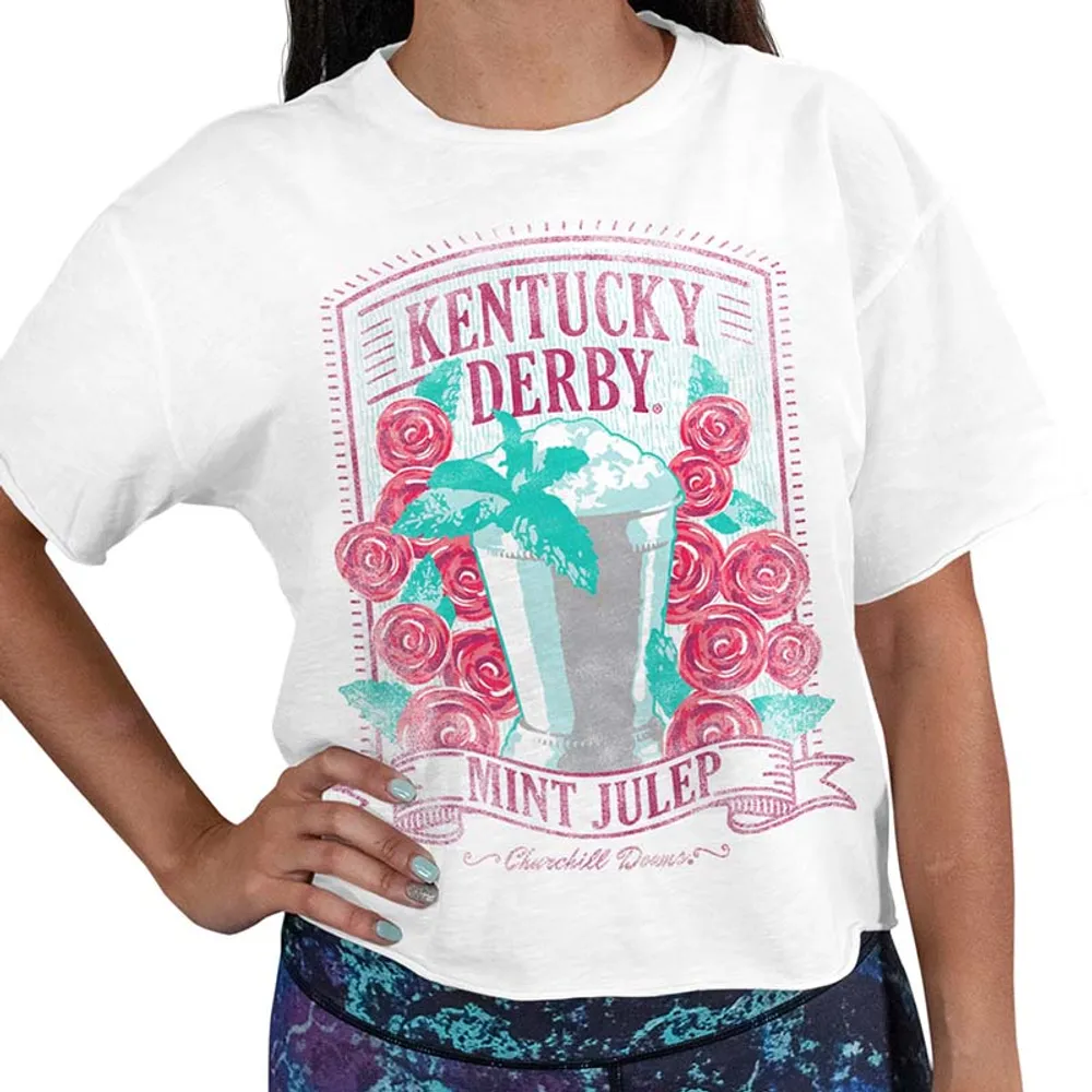 Derby Julep Cropped Short Sleeve T-Shirt