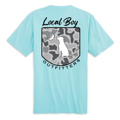 Localflage Crest Short Sleeve T-Shirt Aqua