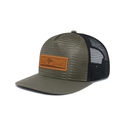 Landscape Leather Patch Trucker Hat