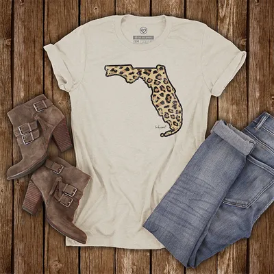 Florida Leopard Short Sleeve T-Shirt
