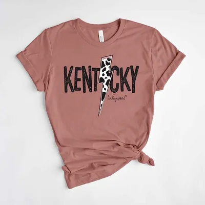 Kentucky Cow Lightning Bolt Short Sleeve T-Shirt