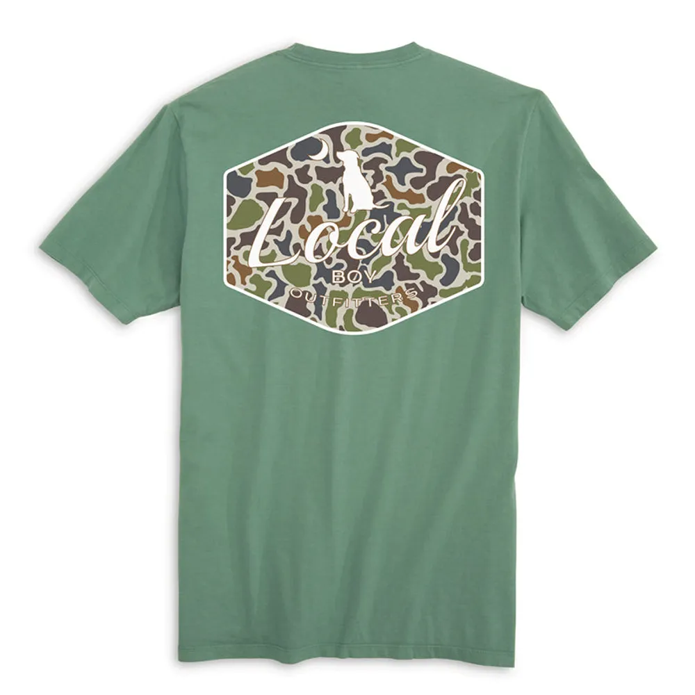 Old School Camo Badge Short Sleeve T-Shirt