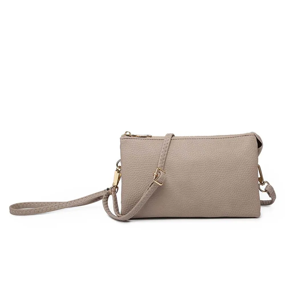 Riley Crossbody Wristlet in Fog Grey