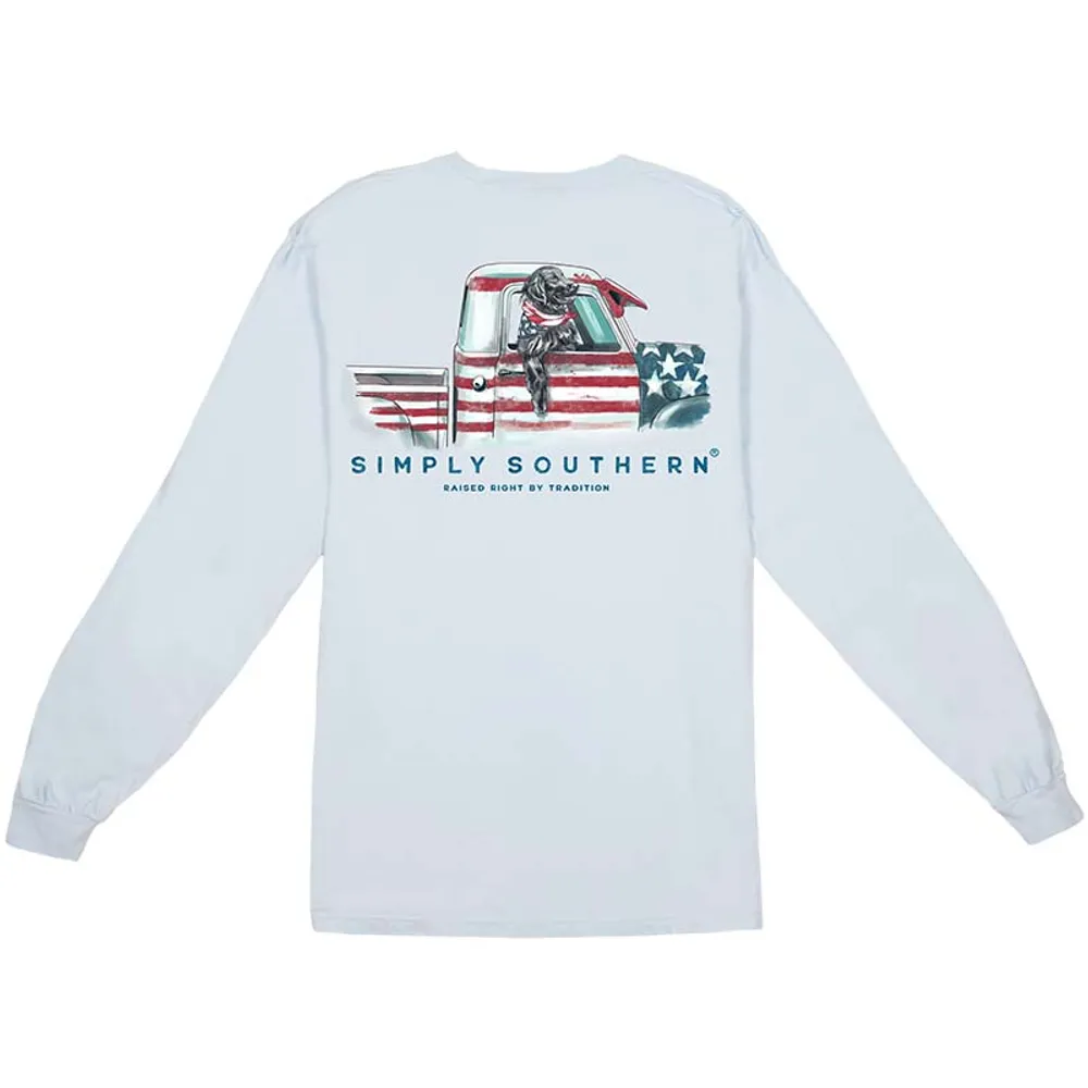 Men's USA Truck Long Sleeve T-Shirt