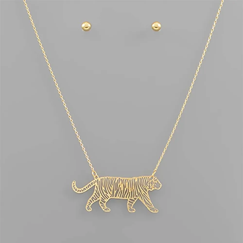 Full Tiger Gold Necklace