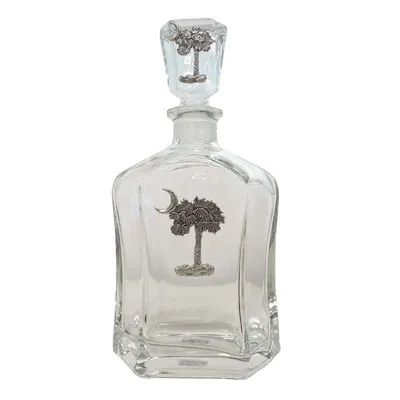 Palm and Moon Pewter Decanter