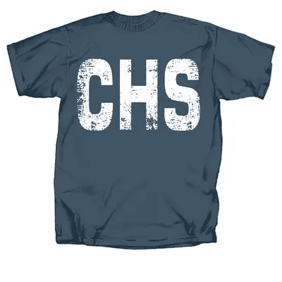 Distressed CHS Airport Code Short Sleeve T-Shirt