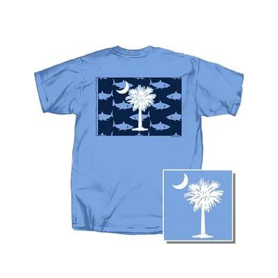 Youth Shark Palm Tree Short Sleeve T-Shirt