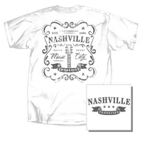 Nashville Music City Label Short Sleeve T-Shirt