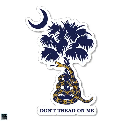 Don't Tread On Me Palm Tree 3 inch Decal