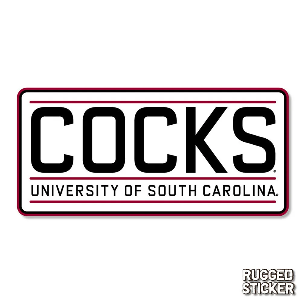 USC Cocks Rugged Sticker