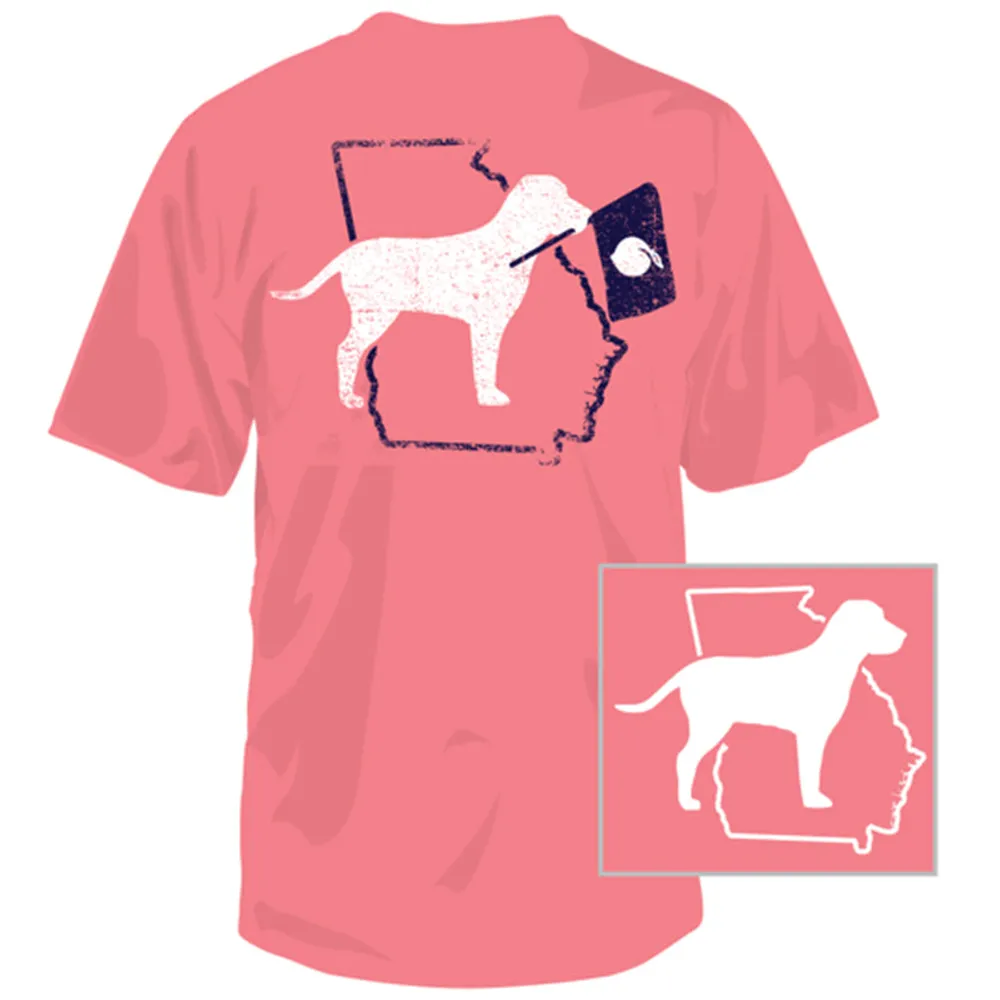 Georgia Dog Flag Short Sleeve T-Shirt