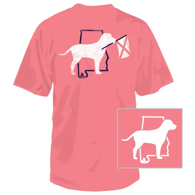Alabama Dog Flag Short Sleeve T-Shirt
